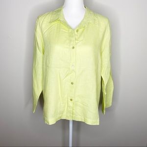 Eileen Fisher Linen Button Down Shirt